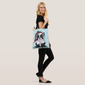 French bulldog Santa Claus Holiday Tote Bag (Op model)