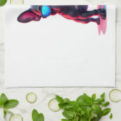 French Bulldog SciFi Wearing Cool Sunglasses Theedoek (Gevouwen)