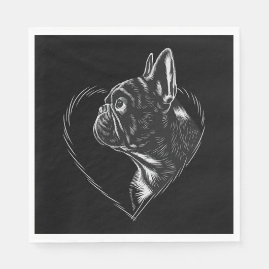 French Bulldog Servet (Voorkant)