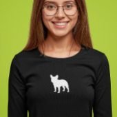 French Bulldog Silhouette | Frenchie-Hondenliefheb T-shirt