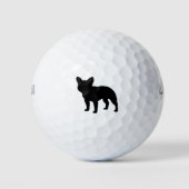 French Bulldog Silhouette Golfballen (Voorkant)