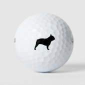 French Bulldog Silhouette Golfballen (Voorkant)
