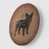 French Bulldog Silhouette | Hondenliefhebber Faux  Grote Klok (Hoek)