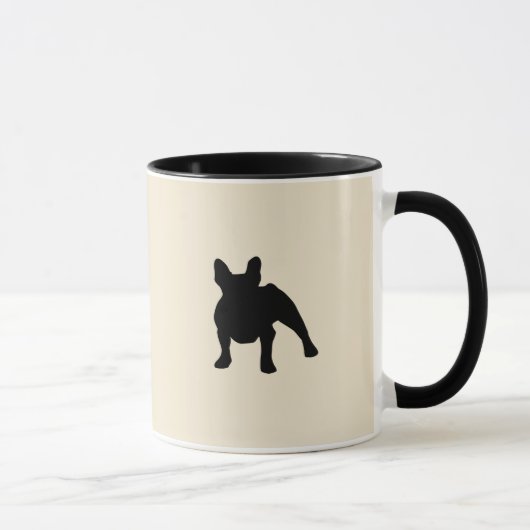 French Bulldog Silhouette Mok (Rechts)