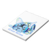 French Bulldog Silhouette Notitieblok (Linkerzijde)