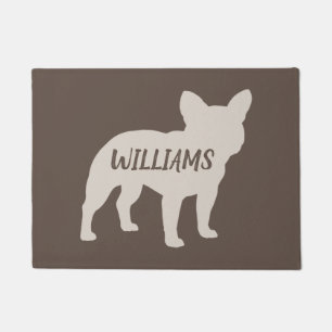 French Bulldog Silhouette Personalized Frenchie Deurmat