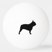 French Bulldog Silhouette Pingpongbal (Voorkant)