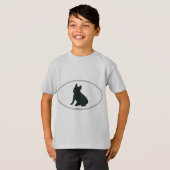 French Bulldog Silhouette T-shirt (Voorkant volledig)