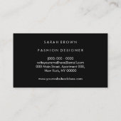 French Bulldog Silhouette Visitekaartje (Achterkant)