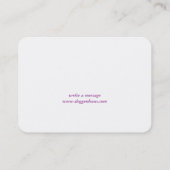 French Bulldog Silhouette Visitekaartje (Achterkant)