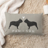 French Bulldog Silhouettes Love - Personalize Kussen (Deken)