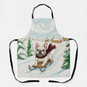 French Bulldog Sledding, Trivet Schort (Voorkant)