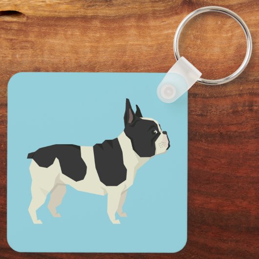 French Bulldog Sleutelhanger (Achterkant)