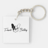 French Bulldog Sleutelhanger (Achterkant)