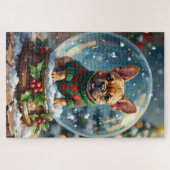 French Bulldog Snow Globe Christmas Sweater Legpuzzel (Horizontaal)