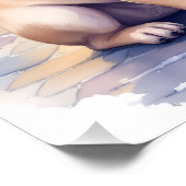 French Bulldog Snowy Town Fountain Santa Christmas Perfect Poster (Hoek)