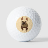 French Bulldog, Soft Peach Golfballen (Voorkant)