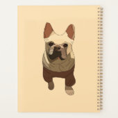French Bulldog, Soft Peach Planner (Achterkant)