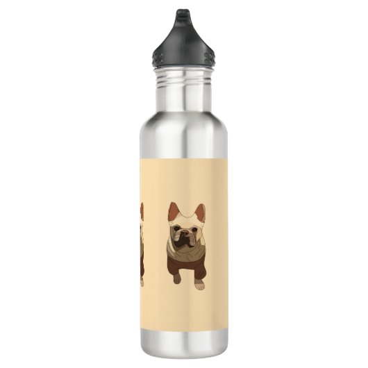 French Bulldog, Soft Peach Waterfles (Rechts)