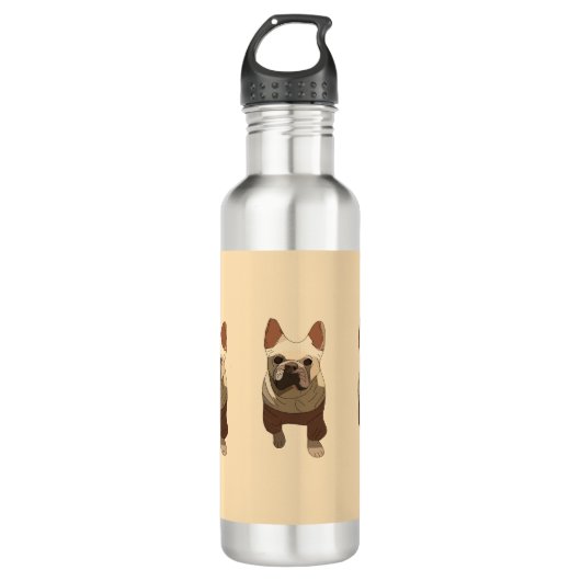 French Bulldog, Soft Peach Waterfles (Voorkant)