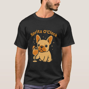 French Bulldog Spritz Meme + Grappige Zomer Cockta T-shirt