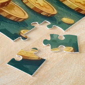 French Bulldog St Patrick’s Day Cute Lucky Dog Legpuzzel (Zijkant)