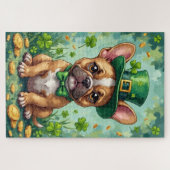 French Bulldog St Patrick’s Day Cute Lucky Dog Legpuzzel (Horizontaal)