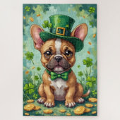 French Bulldog St Patrick’s Day Cute Lucky Dog Legpuzzel (Verticaal)