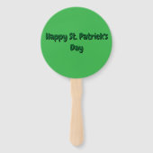French Bulldog St. Patrick's Day Kleeblatt Glück Handwaaier (Achterkant)
