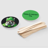 French Bulldog St. Patrick's Day Kleeblatt Glück Handwaaier (Niet-gemonteerd)