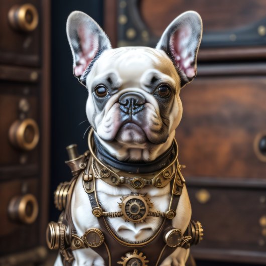 French Bulldog steampunk Puppy Tissuepapier