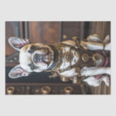 French Bulldog steampunk Puppy Tissuepapier (Voorkant)