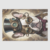 French Bulldog steampunk Puppy v3 Tissuepapier (Voorkant)