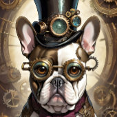 French Bulldog steampunk Puppy v3 Tissuepapier