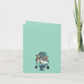 French Bulldog Stroller Kaart (Achterkant)