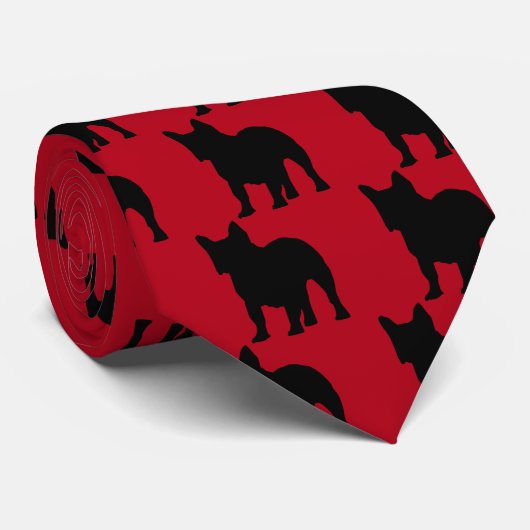 French Bulldog Stropdas (Opgerold)