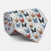 French Bulldog Stropdas (Opgerold)