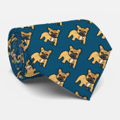 French Bulldog Stropdas (Opgerold)