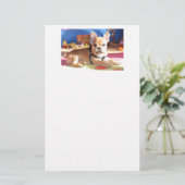 French Bulldog süßer Welpe Briefpapier (Staand voorkant)