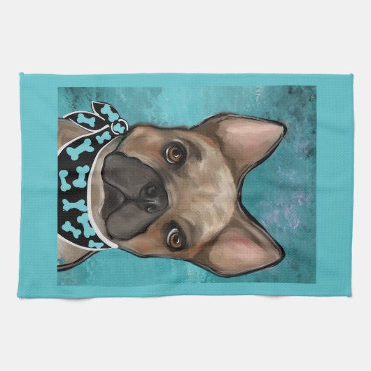 FRENCH BULLDOG THEEDOEK (Horizontaal)