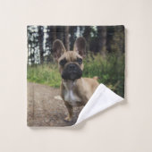 French Bulldog Throw Pillow Bad Handdoek (Wasdoekje)