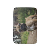 French Bulldog Throw Pillow Badmat (Voorkant Verticaal)