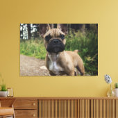 French Bulldog Throw Pillow Canvas Afdruk (Insitu (Woonkamer))