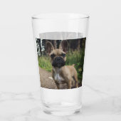 French Bulldog Throw Pillow Glas (Achterkant)