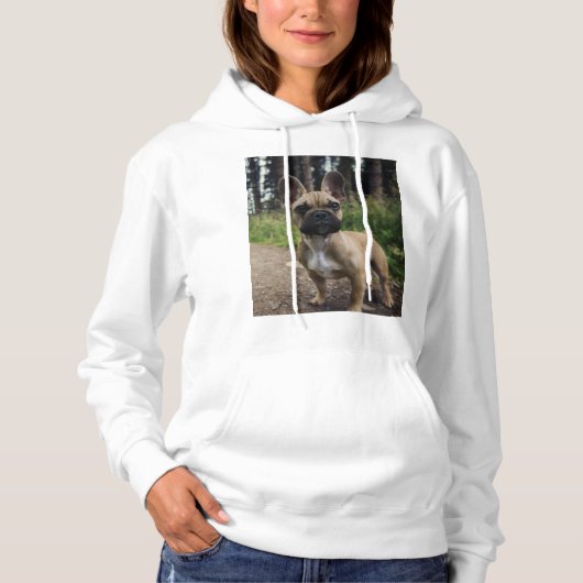 French Bulldog Throw Pillow Hoodie (Voorkant)