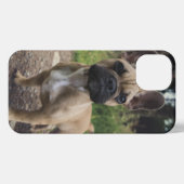 French Bulldog Throw Pillow iPhone Hoesje (Achterkant horizontaal)