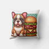 French Bulldog Throw Pillow Kussen (Achterkant)