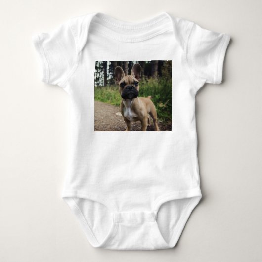 French Bulldog Throw Pillow Romper (Voorkant)