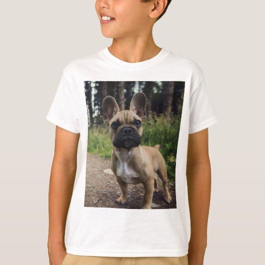 French Bulldog Throw Pillow T-shirt (Voorkant)
