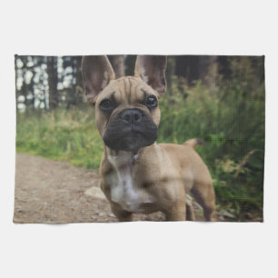 French Bulldog Throw Pillow Theedoek